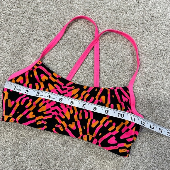 Adidas Women’s Kaleidoscope Open Scop Two Piece Swimsuit Beach Pink Orange S - Picture 13 of 14